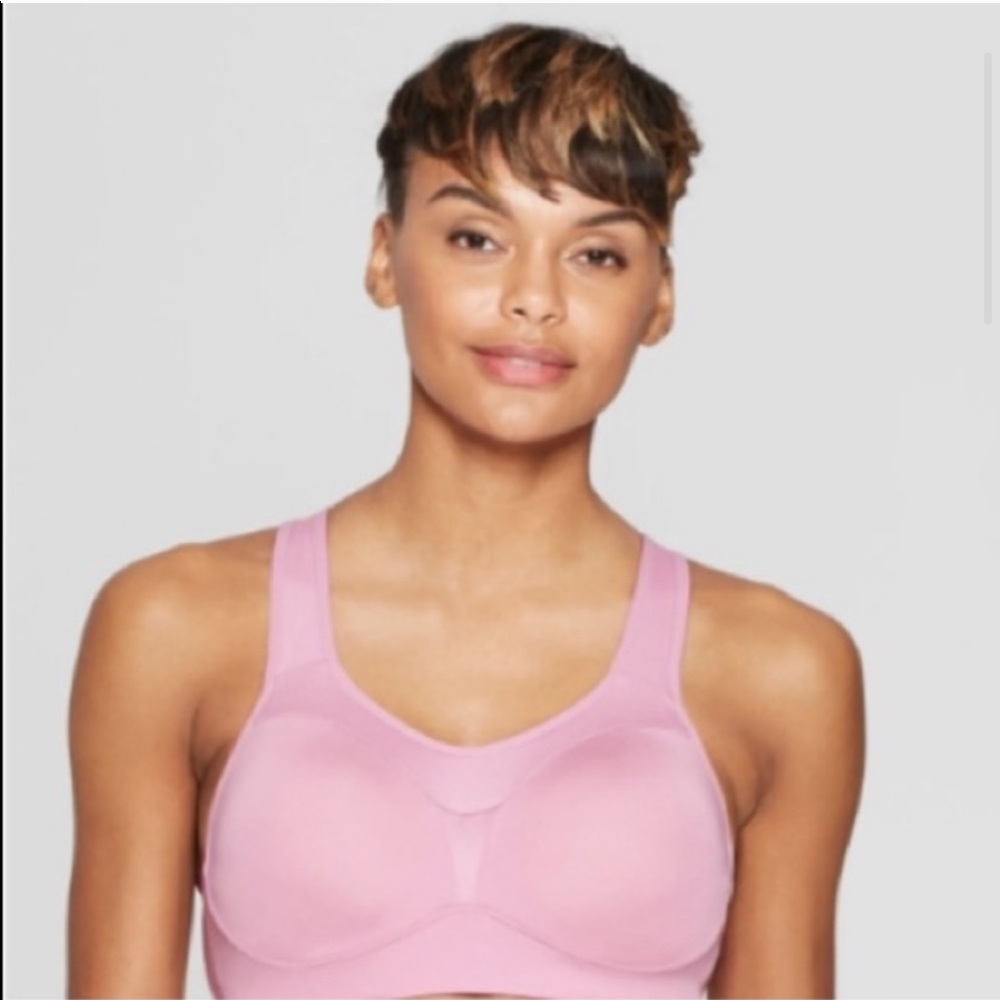 Champion Pink & Gray Strappy Sports Bra 38D